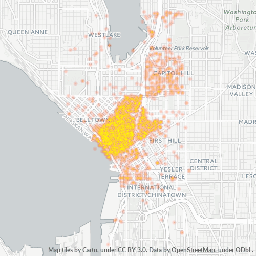 Mkusanyiko wa Biashara katika Posta 98101 - Washington