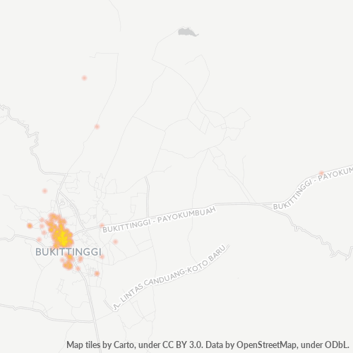 Dami ng Negosyo sa Postal Code 26136 - Bukittinggi, Provinsi Sumatera Barat