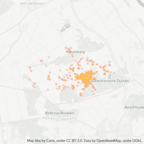 Dami ng Negosyo sa Postal Code 5825 - Overloon, Provincie Noord-Brabant