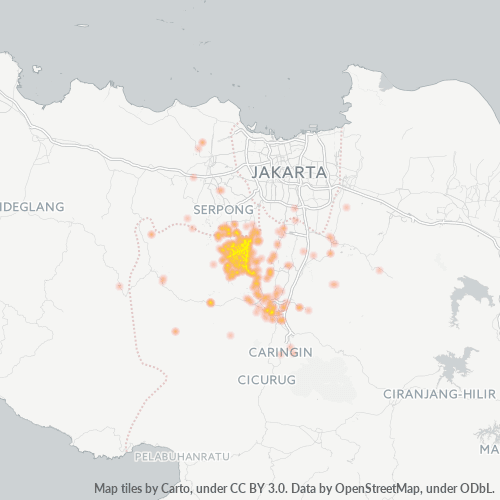Dami ng Negosyo sa Postal Code 16330 - Bogor, Kanlurang Java
