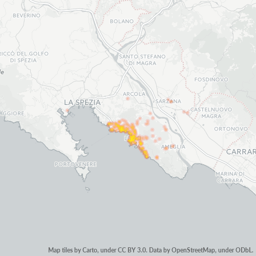 Dami ng Negosyo sa Postal Code 19032 - Italya