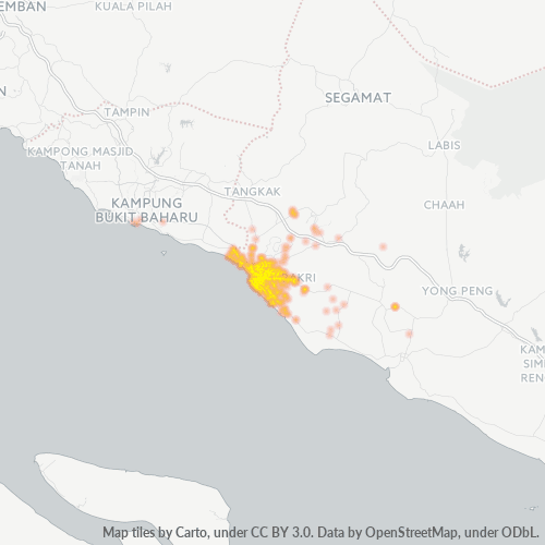 Dami ng Negosyo sa Postal Code 84000 - Muar, Johor