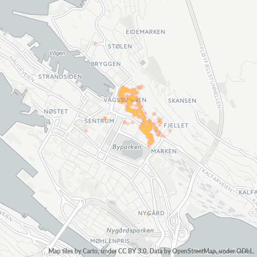 Dami ng Negosyo sa Postal Code 5017 - Bergen, Hordaland Fylke