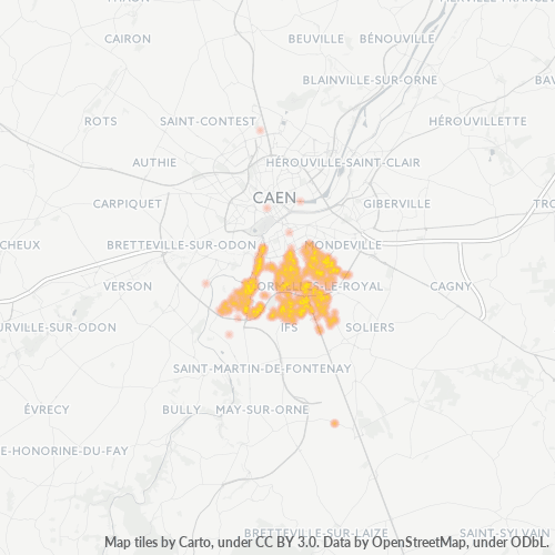 Dami ng Negosyo sa Postal Code 14123 - Fleury-sur-Orne, Ibabang Normandia
