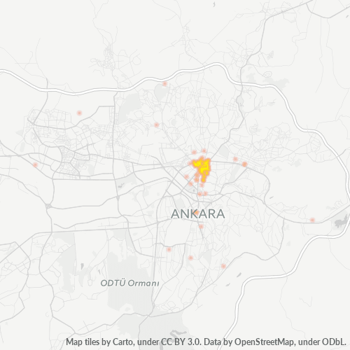Dami ng Negosyo sa Postal Code 06110 - Altındağ, Lalawigan ng Ankara