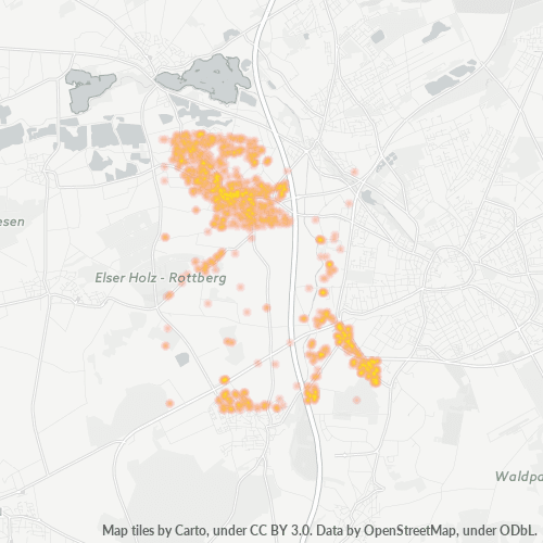 Business Concentration in Postal Code 33106 - Paderborn, North Rhine-Westphalia