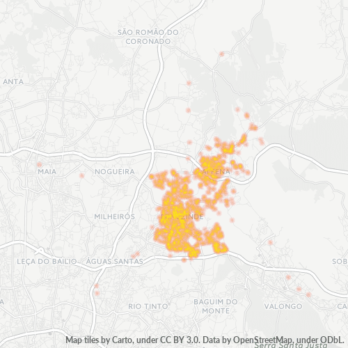 Dami ng Negosyo sa Postal Code 4445 - Alfena, Distrito do Porto
