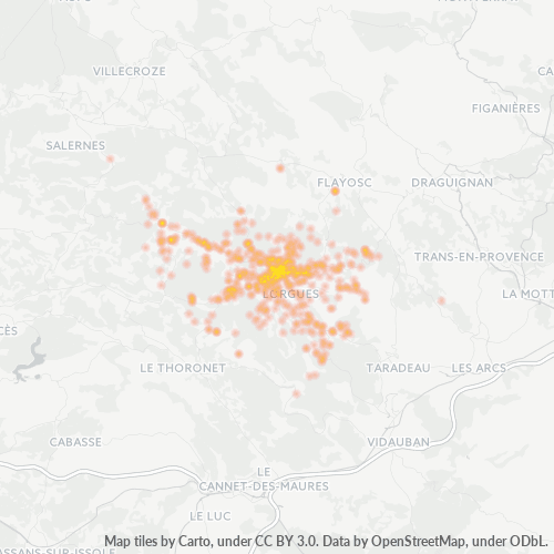 Dami ng Negosyo sa Postal Code 83510 - Saint-Antonin-du-Var, Provence-Alpes-Côte d'Azur