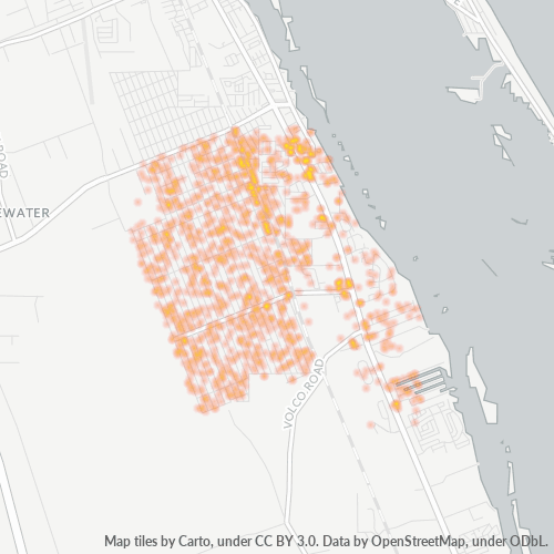 Bedriftskonsentrasjon i Postnummer 32141 - Edgewater, Florida