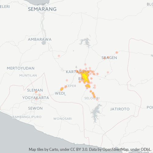 Dami ng Negosyo sa Postal Code 57552 - Grogol, Provinsi Jawa Tengah
