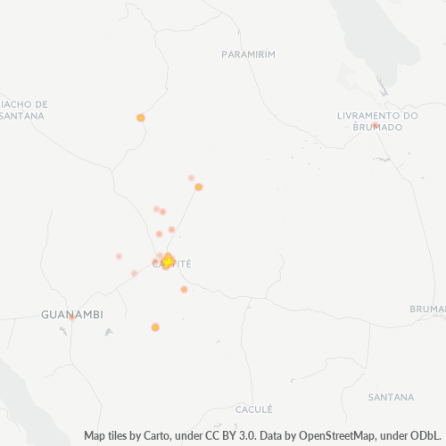 Dami ng Negosyo sa Postal Code 46400-000 - Caetité, Bahia