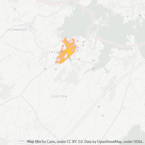 Bedrijfsconcentratie in Postcode 4720 - Kelmis, Wallonië
