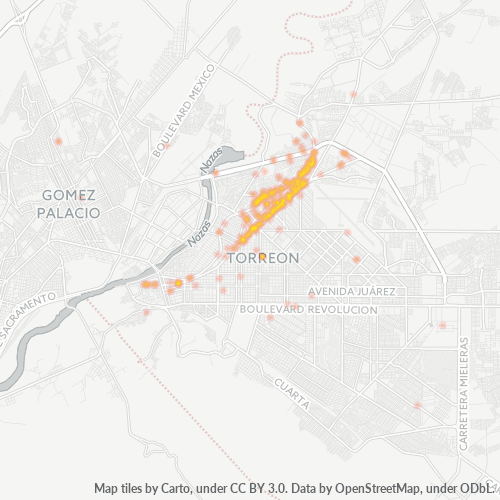 Dami ng Negosyo sa Postal Code 27100 - Torreón, Coahuila