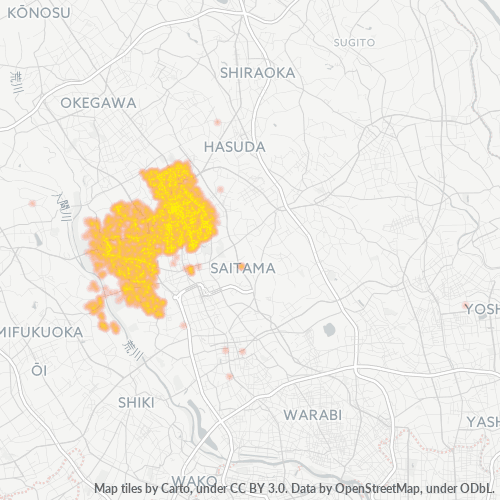 Bedriftskonsentrasjon i Postnummer 331 - Saitama (Saitama)