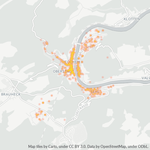Business Concentration in Postal Code 56812 - Cochem, Rhineland-Palatinate