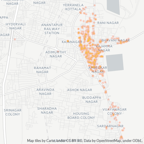 Bedrijfsconcentratie in Postcode 515005 - Anantapur, Andhra Pradesh