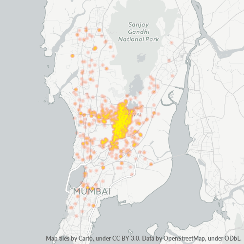 Bedrijfsconcentratie in Postcode 400072 - Bombay, Maharashtra