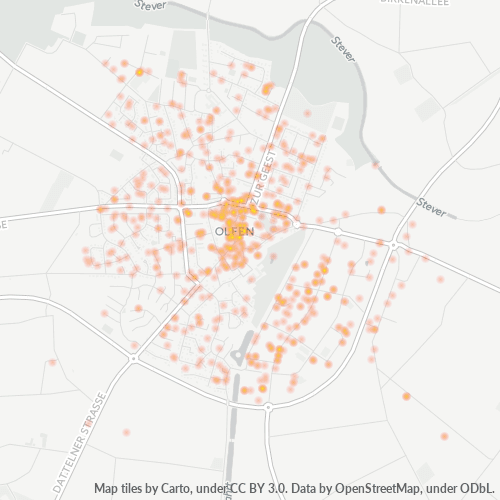 Bedrijfsconcentratie in Postcode 59399 - Olfen, Noordrijn-Westfalen