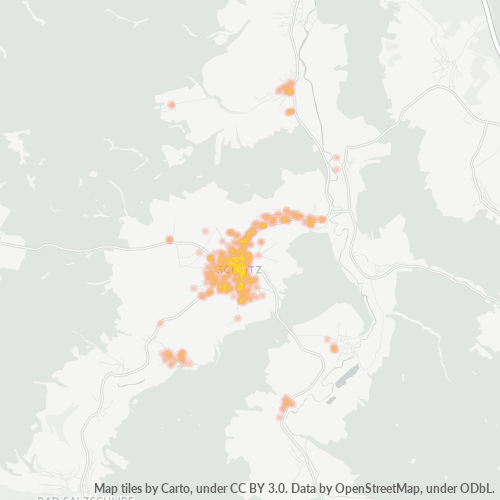 Bedrijfsconcentratie in Postcode 36110 - Schlitz, Hessen