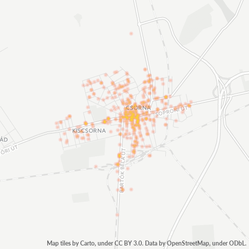 Dami ng Negosyo sa Postal Code 9300 - Csorna, Győr-Moson-Sopron megye
