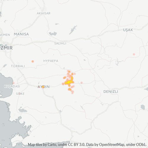 Business Concentration in Postal Code 09800 - Nazilli, Aydın Province