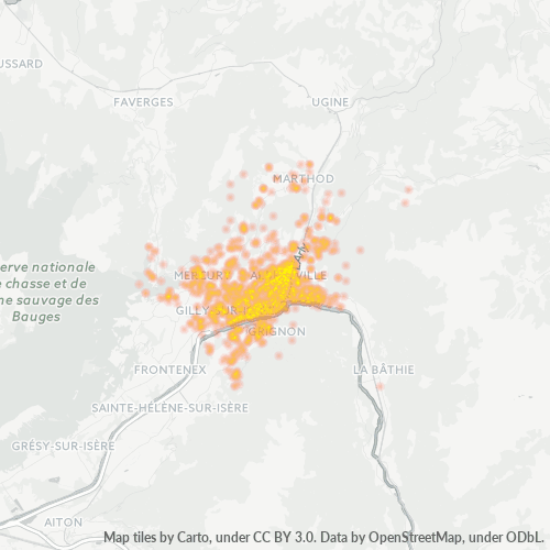 Dami ng Negosyo sa Postal Code 73200 - Allondaz, Rhône-Alpes