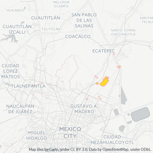 Dami ng Negosyo sa Postal Code 55490 - Ecatepec, Estado ng Mehiko