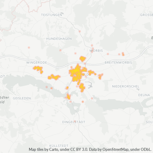 Business Concentration in Postal Code 37327 - Hausen, Thuringia
