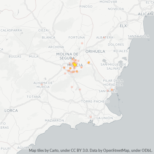 Dami ng Negosyo sa Postal Code 30008 - Murcia, Rehiyon ng Murcia