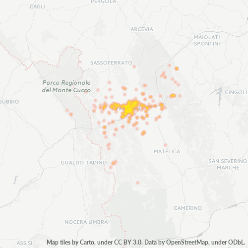 Dami ng Negosyo sa Postal Code 60044 - Fabriano, Marche