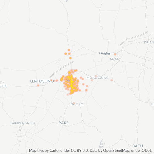 Dami ng Negosyo sa Postal Code 61471 - Diwek, Silangang Java