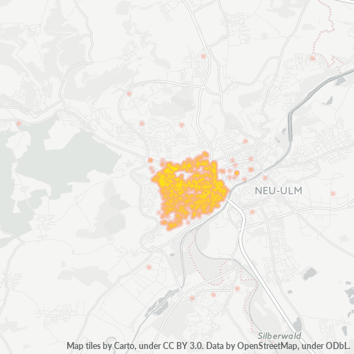 Dami ng Negosyo sa Postal Code 89077 - Ulm, Baden-Württemberg Region