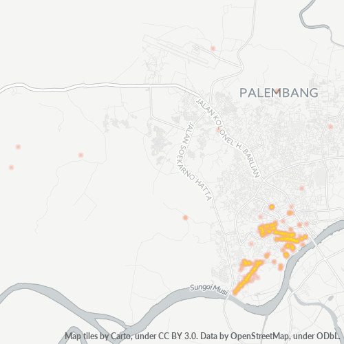 Dami ng Negosyo sa Postal Code 30136 - Palembang, Sumatera Selatan