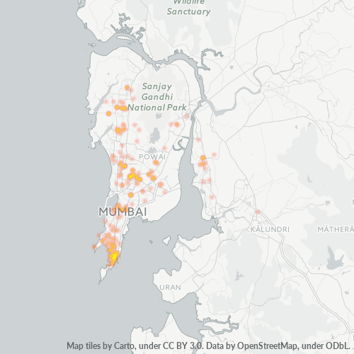 Bedrijfsconcentratie in Postcode 400023 - Bombay, Maharashtra
