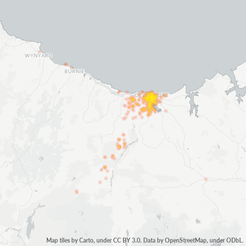 Dami ng Negosyo sa Postal Code 7310 - Spreyton, Tasmania