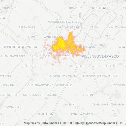 Dami ng Negosyo sa Postal Code 59800 - Lille, Nord-Pas-de-Calais
