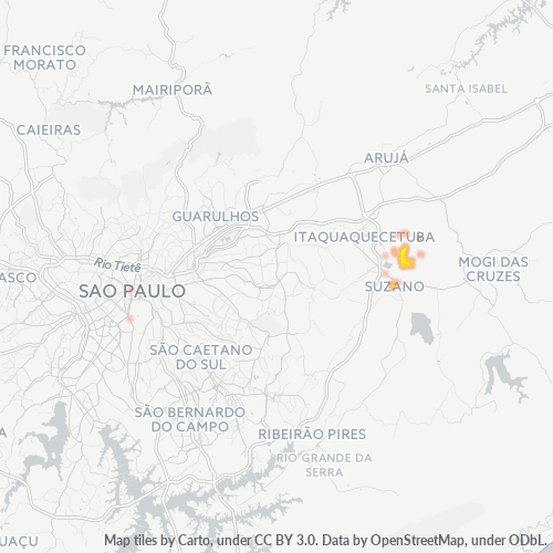 Dami ng Negosyo sa Postal Code 08694-000 - Suzano, São Paulo