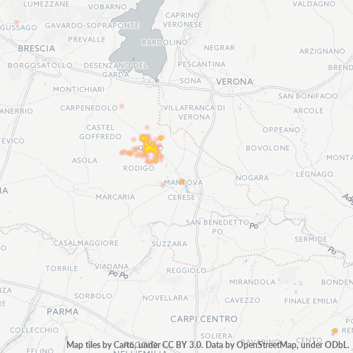Dami ng Negosyo sa Postal Code 46044 - Cerlongo, Lombardy