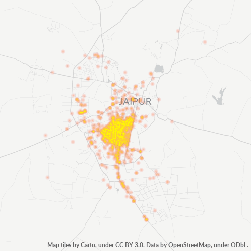 Concentration d'activités en/à/au/aux Code Postal 302015 - Jaipur, Rajasthan