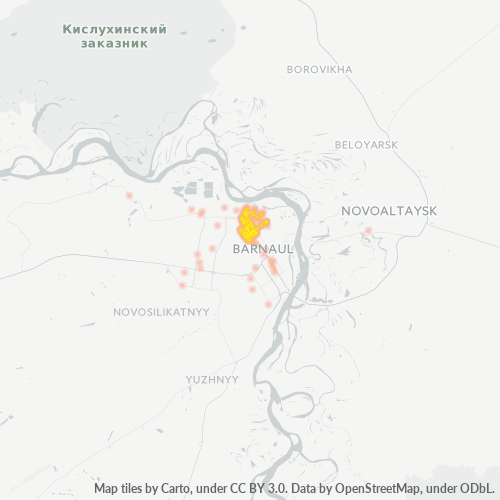 Dami ng Negosyo sa Postal Code 656037 - Barnaul, Altai Krai