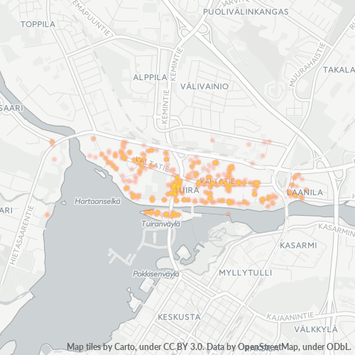Dami ng Negosyo sa Postal Code 90500 - Oulu, Pohjois-Pohjanmaa