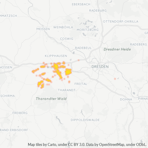 Dami ng Negosyo sa Postal Code 01723 - Wilsdruff, Sahonya