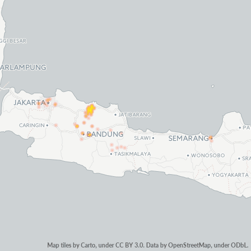 Concentració d'empreses a Codi Postal 41253 - Subang, Java Occidental