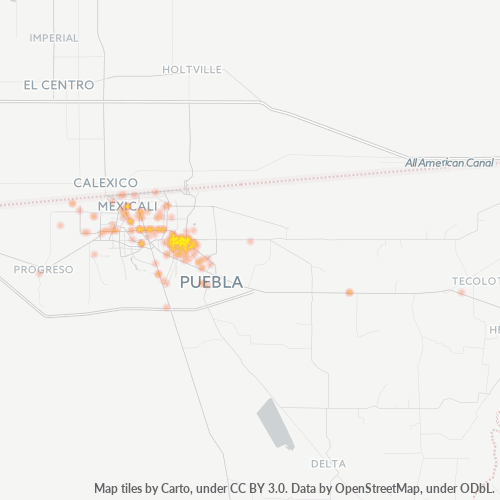 Dami ng Negosyo sa Postal Code 21399 - Mexicali, Baja California
