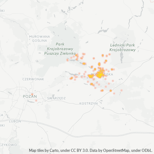 Bedrijfsconcentratie in Postcode 62-010 - Promno, Woiwodschap Groot-Polen