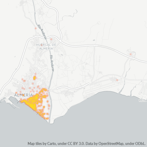 Dami ng Negosyo sa Postal Code 04007 - Almería, Andalucía