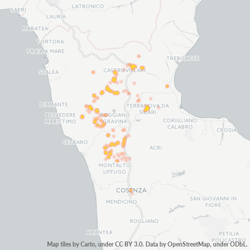 Dami ng Negosyo sa Postal Code 87010 - Rota Greca, Calabria