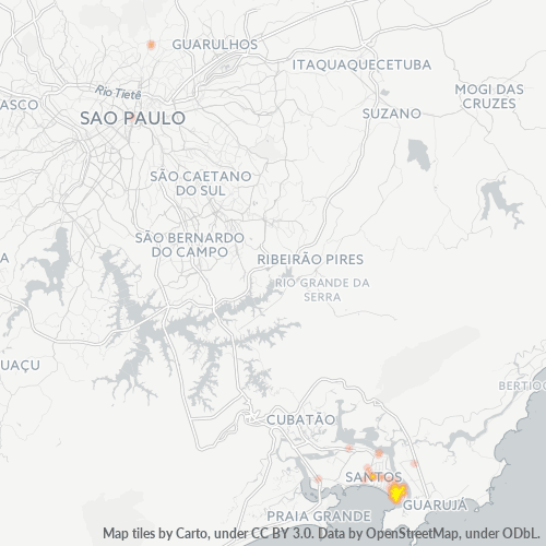 Dami ng Negosyo sa Postal Code 11035-000 - Santos, São Paulo