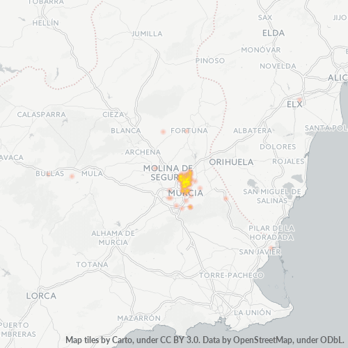 Dami ng Negosyo sa Postal Code 30110 - Murcia, Rehiyon ng Murcia