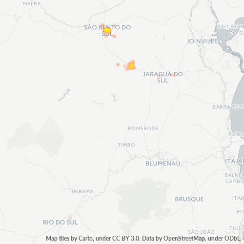 Dami ng Negosyo sa Postal Code 89280-000 - São Bento do Sul, Santa Catarina